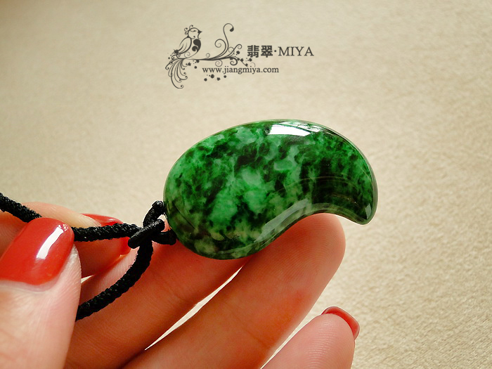 翡翠素件个性定制，花青试水第一件