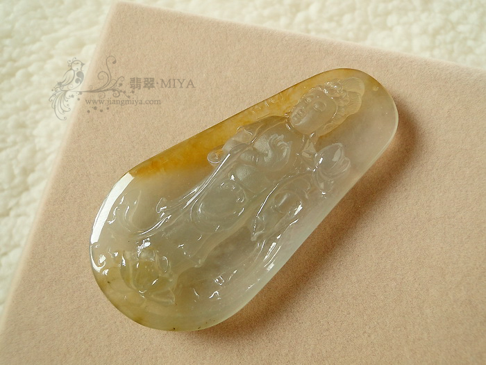 观音如来佛翡翠挂件