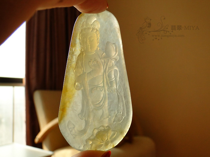 观音如来佛翡翠挂件