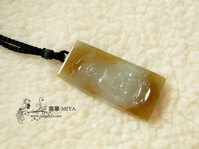 观音如来佛翡翠挂件