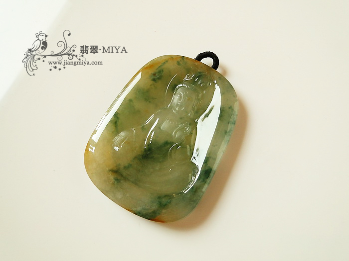 观音如来佛翡翠挂件
