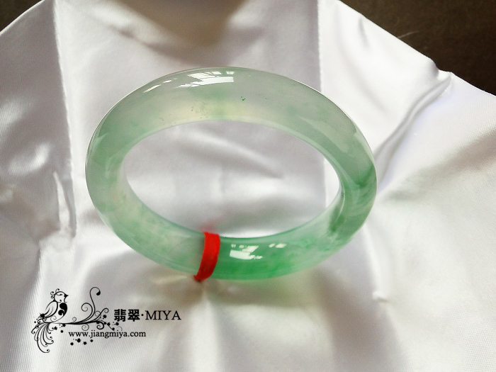 收藏级老坑玻璃种晴水绿美镯