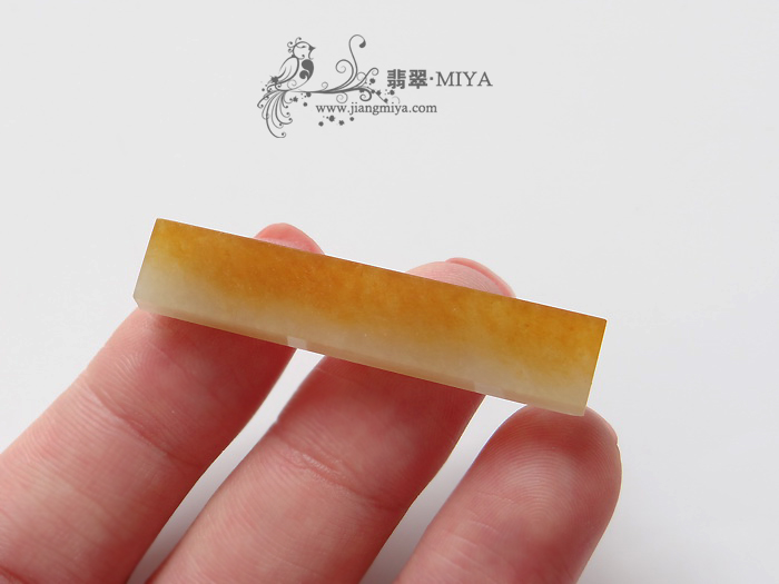天然冰黄翡翠平安无事方柱