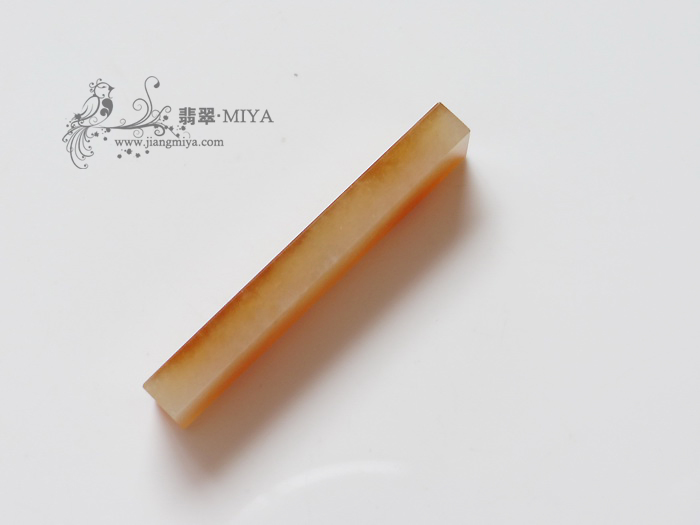 天然冰黄翡翠平安无事方柱
