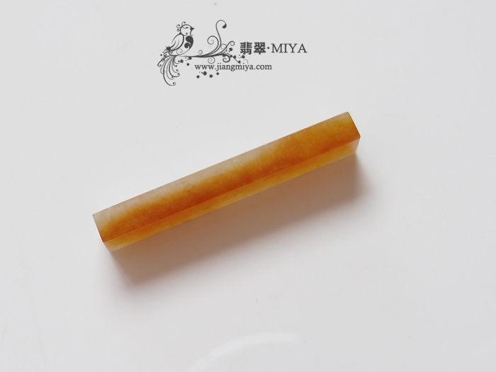 天然冰黄翡翠平安无事方柱