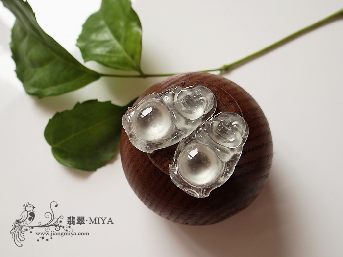 玻璃种小站佛吊坠