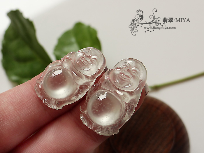 玻璃种小站佛吊坠