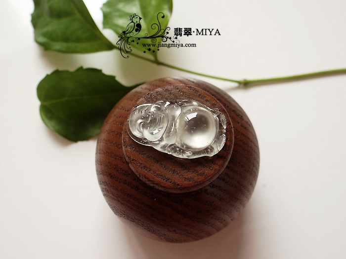 玻璃种小站佛吊坠