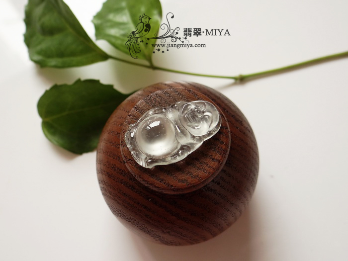 玻璃种小站佛吊坠
